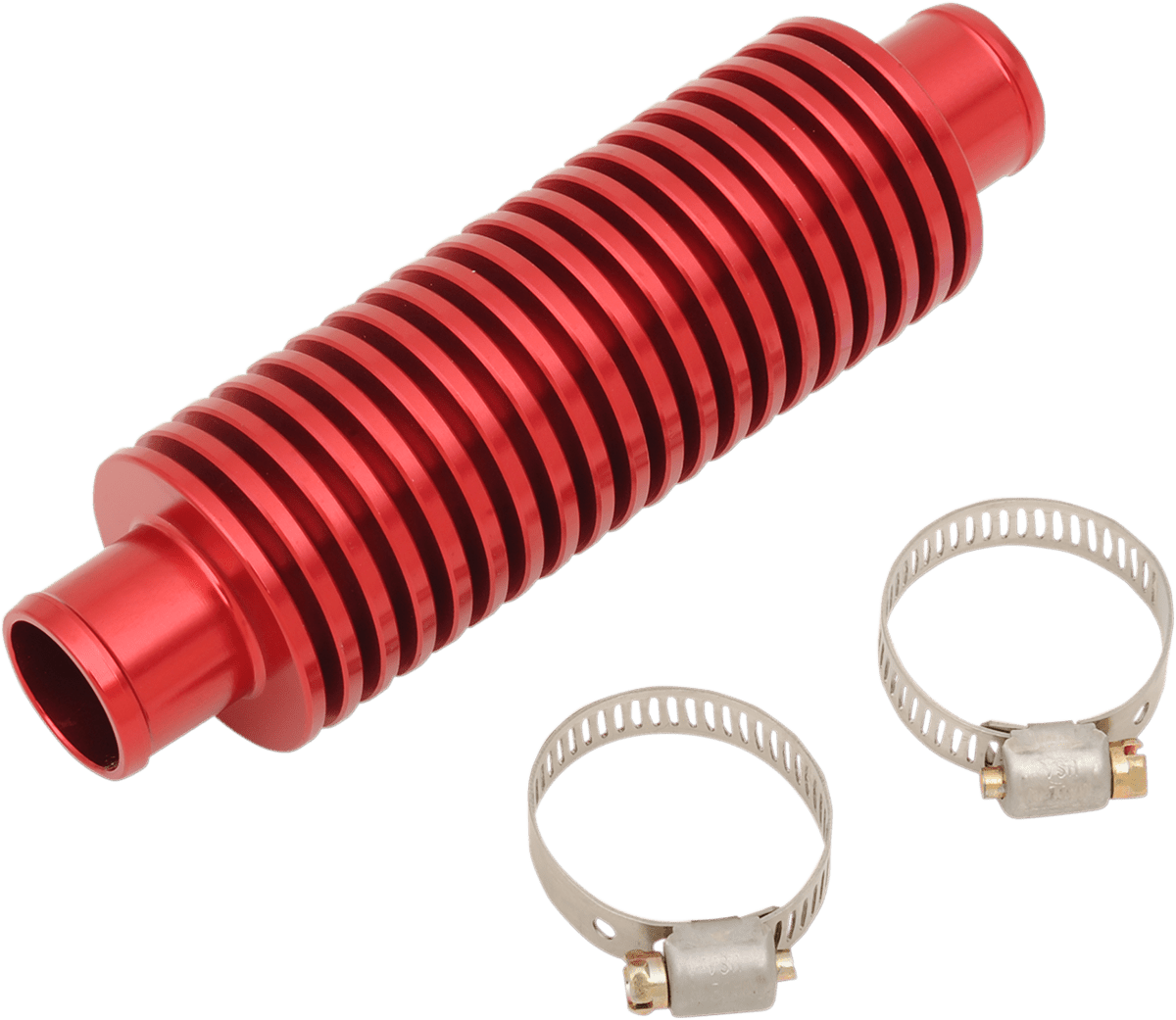MOOSE Offroad In-Line Cooler M70-130 - Red, Machined from 6061 Billet Aluminum - Kelly Motorsports