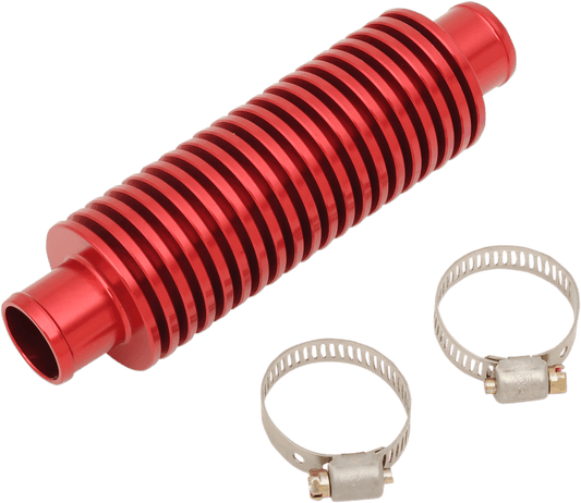 MOOSE Offroad In-Line Cooler M70-130 - Red, Machined from 6061 Billet Aluminum - Kelly Motorsports