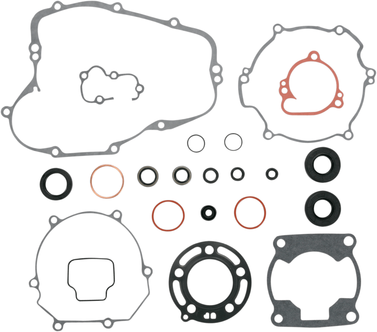Moose Offroad Kawasaki 811419MSE Motor Gasket Kit with Oil Seal - Complete Rebuild Set - Kelly Motorsports