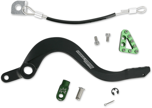 MOOSE OFFROAD Kawasaki Brake Pedal - Green, Part Number 82-0342-21-33 - Kelly Motorsports