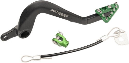 Moose Offroad Kawasaki Brake Pedal - Part 82-0343-21-33 with Adjustable Tips and Stainless Steel Components - Kelly Motorsports