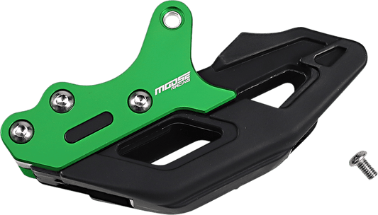 MOOSE OFFROAD Kawasaki G32-2301BGN Chain Guide – Durable Aluminum and TPU Construction in Green - Kelly Motorsports