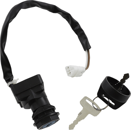 Moose Offroad Kawasaki Ignition Switch 600-1108-PU - OEM Replacement with Keys and Nut - Kelly Motorsports