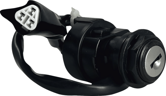 MOOSE OFFROAD Kawasaki Ignition Switch 600-1113-PU - OEM Replacement with Keys and Mounting Nut - Kelly Motorsports