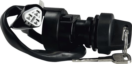 MOOSE OFFROAD Kawasaki Ignition Switch 600-1113-PU - OEM Replacement with Keys and Mounting Nut - Kelly Motorsports