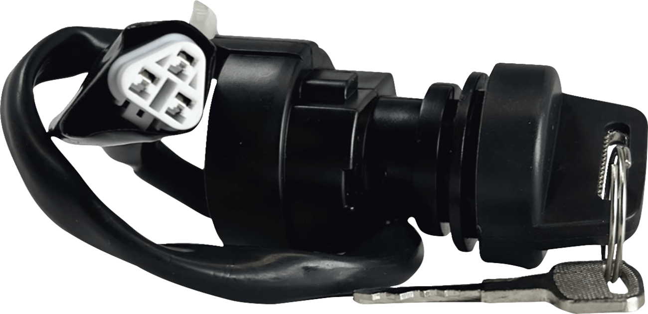 MOOSE OFFROAD Kawasaki Ignition Switch 600-1113-PU - OEM Replacement with Keys and Mounting Nut - Kelly Motorsports
