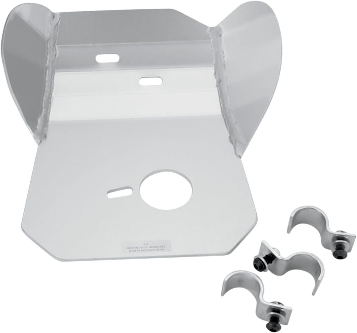 MOOSE OFFROAD Kawasaki KX 250 Skid Plate Part Number 228 - Silver - Kelly Motorsports