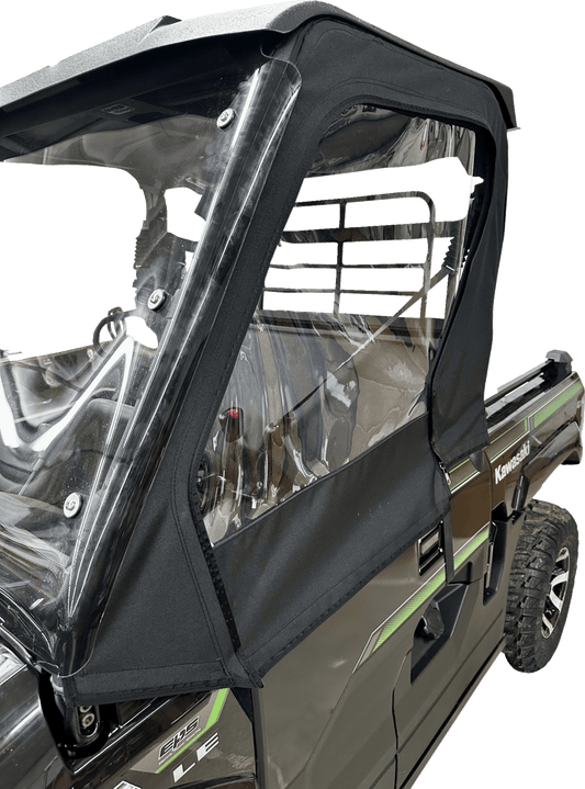 MOOSE OFFROAD Kawasaki Mule 2019-2025 Side Enclosures - Black, Part KMMXSE-11 - Kelly Motorsports