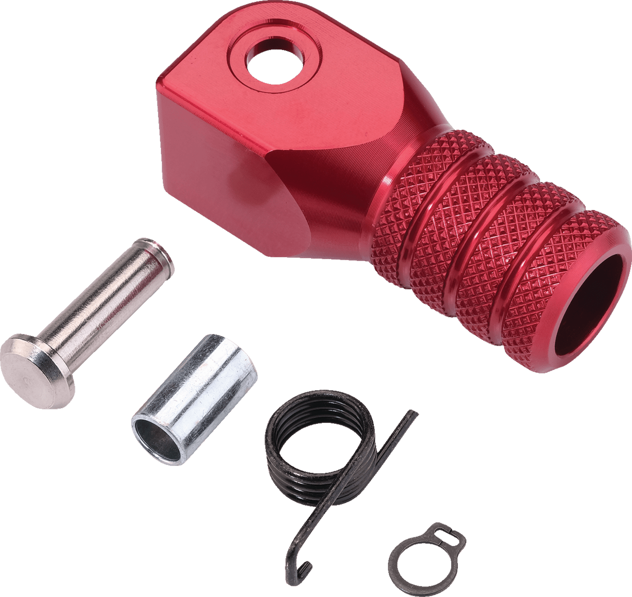 MOOSE Offroad Knurled Shift Lever Tip - Red for Hammerhead CNC Shift Levers Part 81-0000-02-10 - Kelly Motorsports