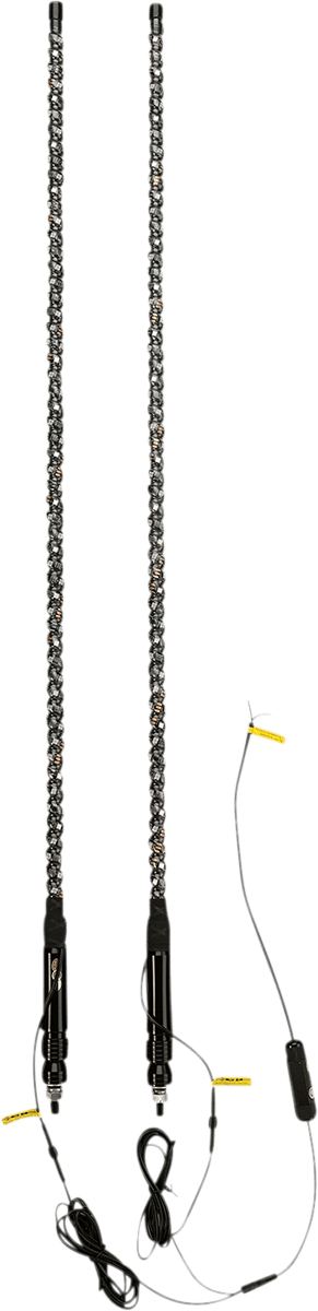 MOOSE OFFROAD LED Light Rod Pair - 4 Feet with 300 Colors and 200 Patterns, RF Remote, Waterproof and Durable PU-4-104-2 - Kelly Motorsports