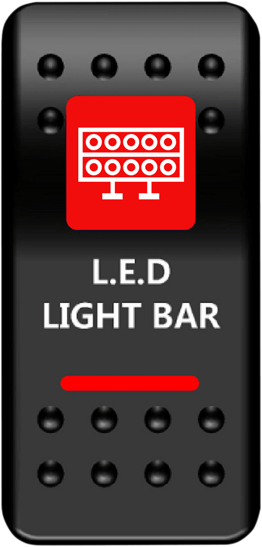 Moose Offroad Lightbar LED Back Light Switch LLB-PWR-R - Kelly Motorsports