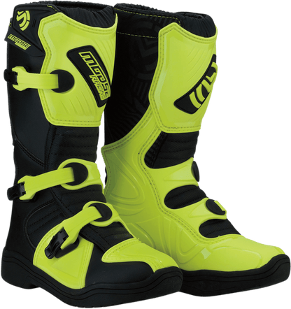 Moose Offroad M1.3 Boots Black/Hi-Viz Yellow Size 1 – Durable Off-Road Footwear - Kelly Motorsports