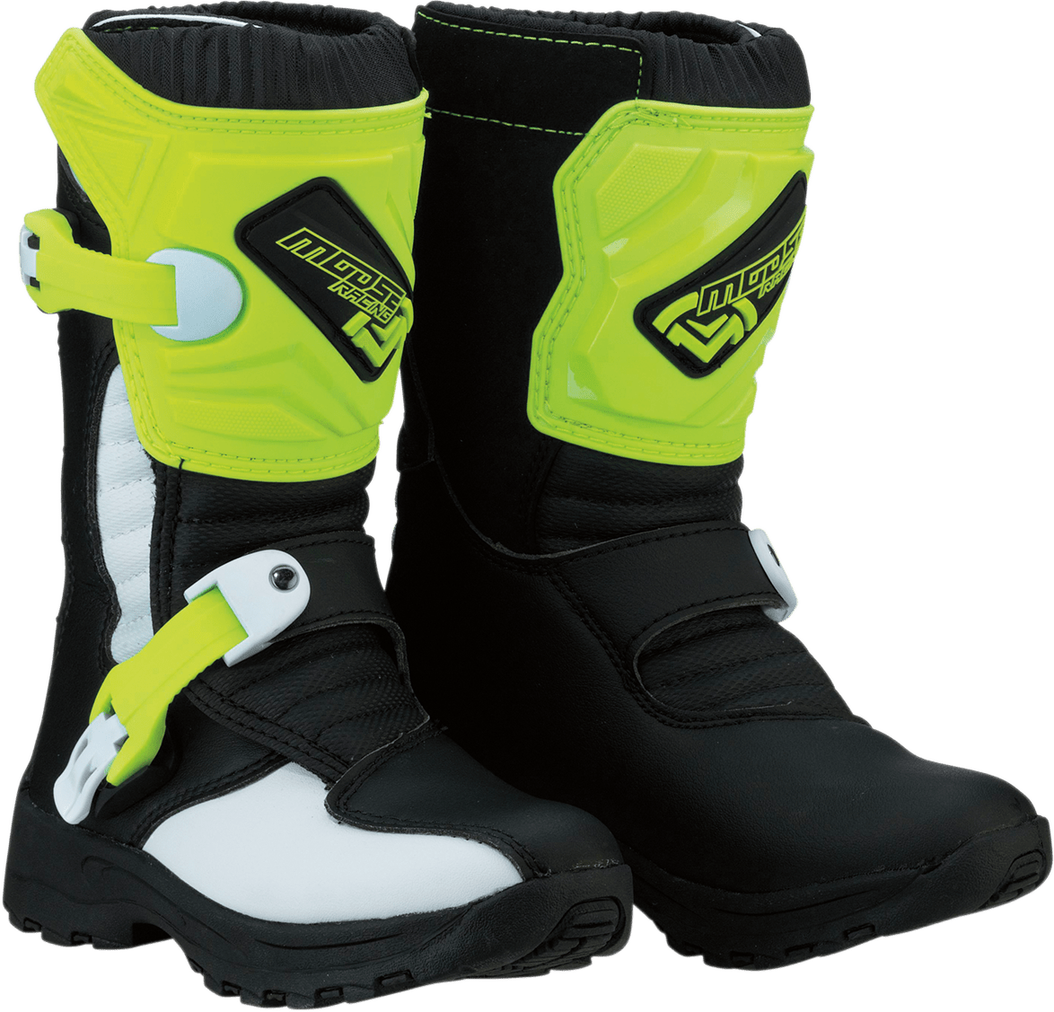 MOOSE OFFROAD M1.3 Boots Black/Hi-Viz Yellow US 13 - Durable Off-Road Footwear with Reinforced Support - Kelly Motorsports