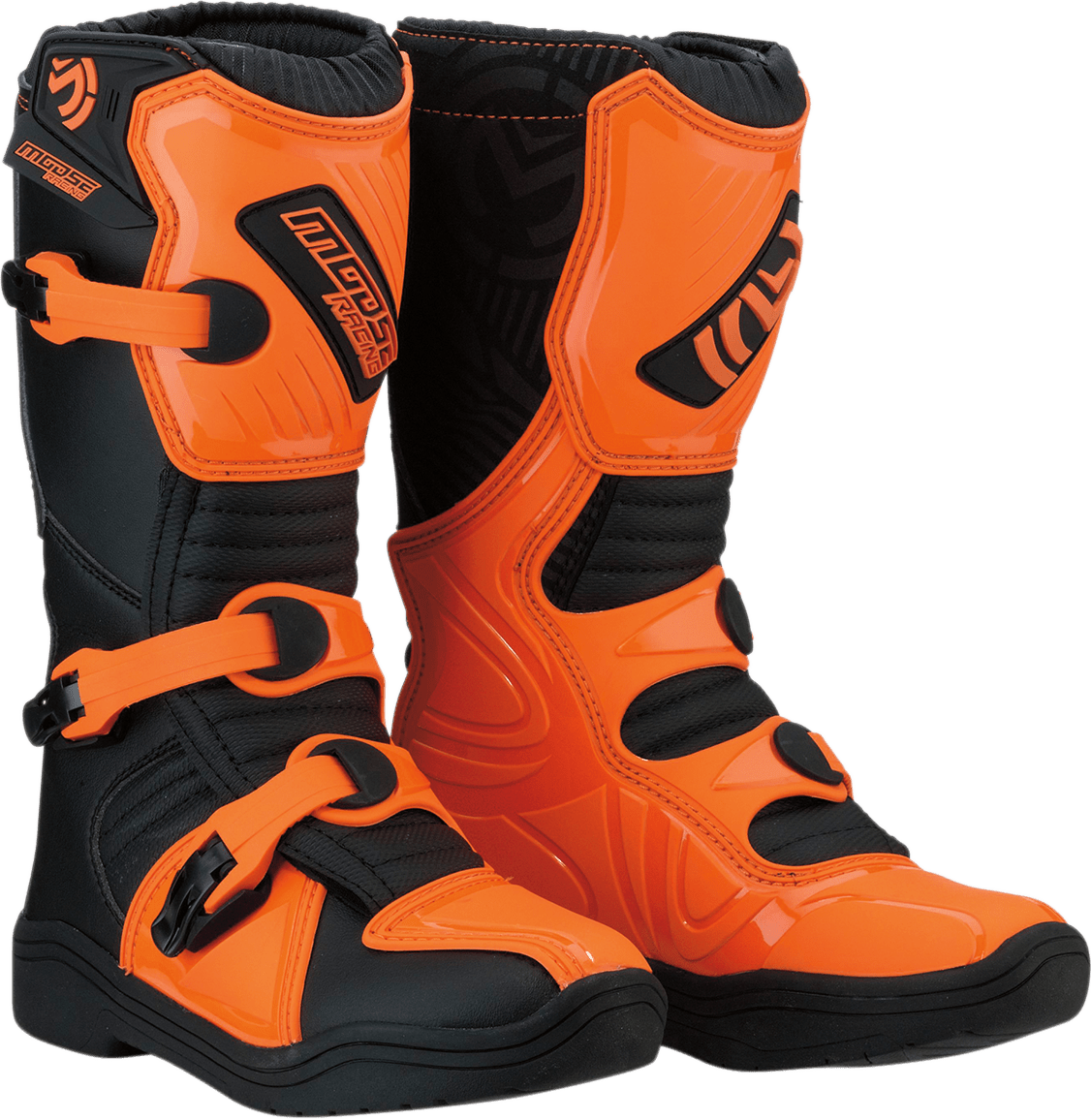 Moose Offroad M1.3 Boots - Black/Orange, Size 3 (Part 3411-0439) - Kelly Motorsports