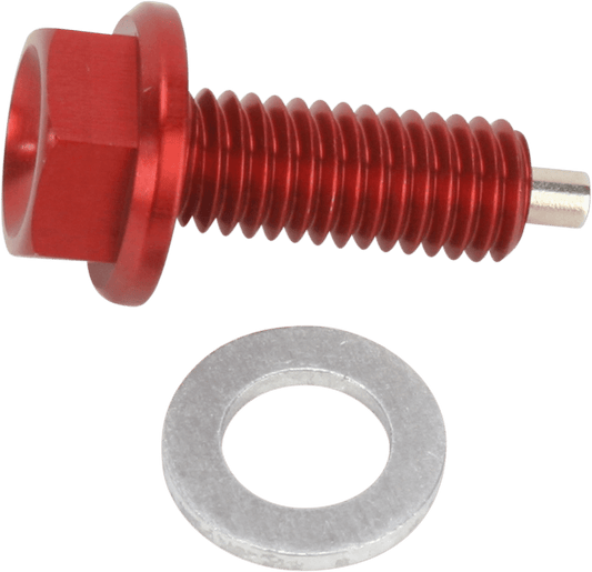 Moose Offroad Magnetic Drain Plug for Honda DP129 - Red - Kelly Motorsports