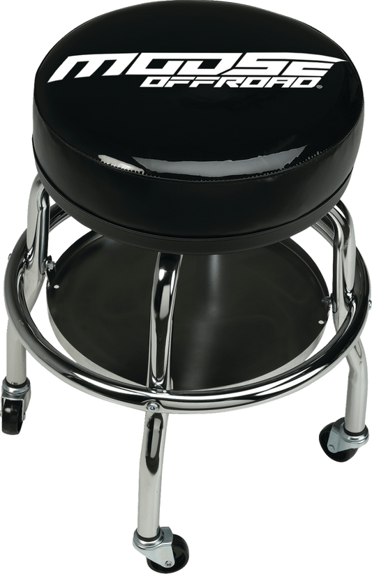 MOOSE OFFROAD Mechanic Bar Stool X80-6030MO with Chrome Frame and Ball Bearing Swivel - Kelly Motorsports