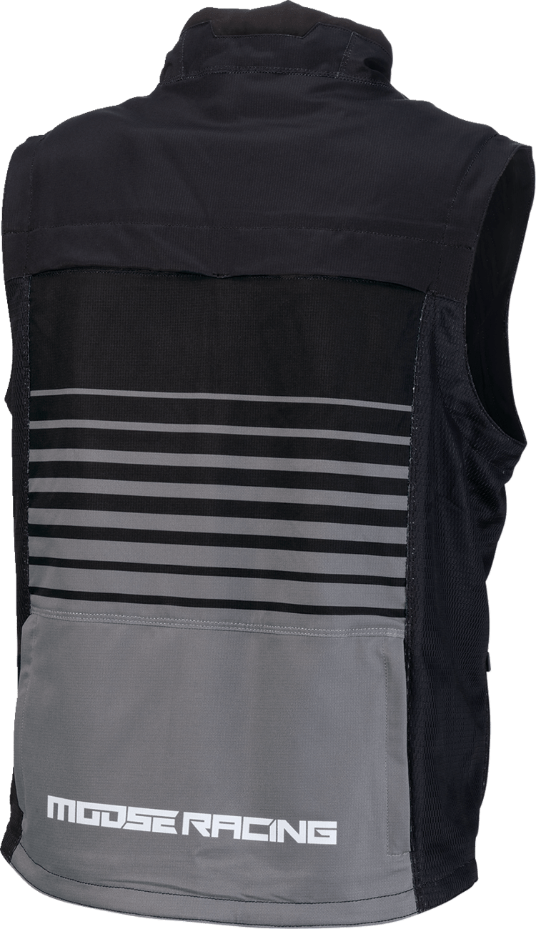 Moose Offroad Moto Vest 2XL Black/Gray - Lightweight and Breathable Offroad Gear - Kelly Motorsports