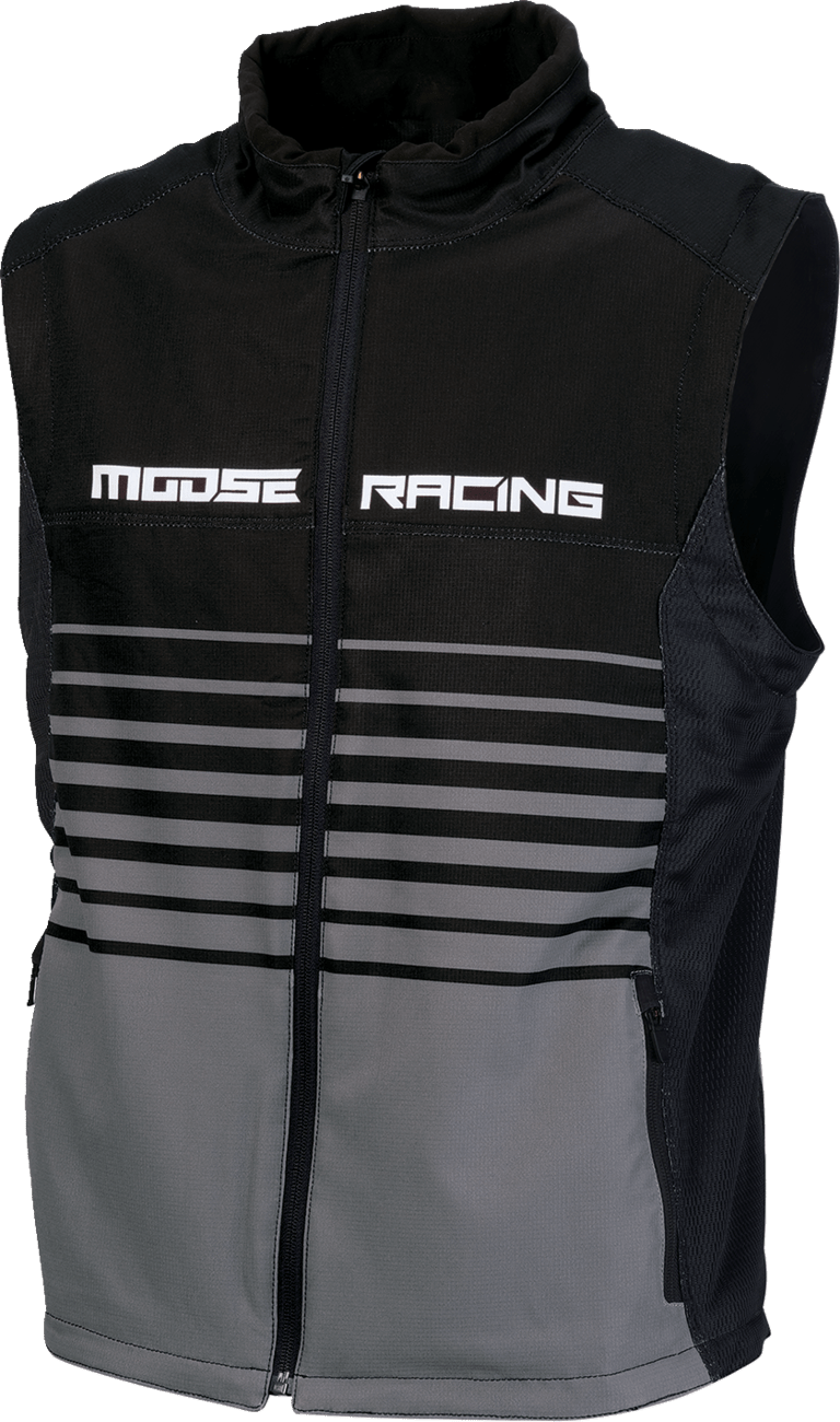 Moose Offroad Moto Vest 2XL Black/Gray - Lightweight and Breathable Offroad Gear - Kelly Motorsports