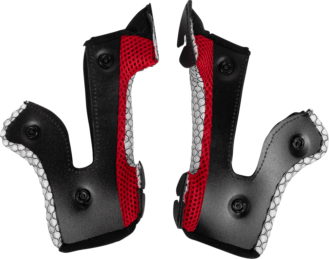 MOOSE OFFROAD MR3 Cheek Pads for F.A.F. Helmets - Black - Medium (Part Number 0134-4229) - Kelly Motorsports