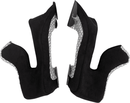 MOOSE OFFROAD MR3 Cheek Pads for F.A.F. Helmets - Black - Medium (Part Number 0134-4229) - Kelly Motorsports