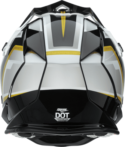 MOOSE OFFROAD MR3 Helmet F.A.F. White/Black/Gold - Kelly Motorsports