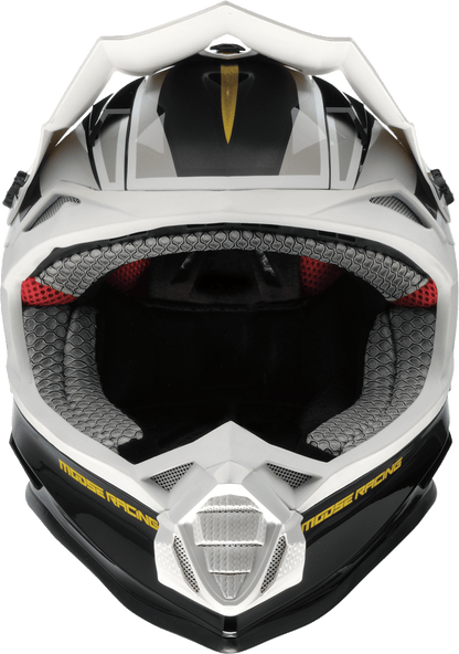 MOOSE OFFROAD MR3 Helmet F.A.F. White/Black/Gold - Kelly Motorsports