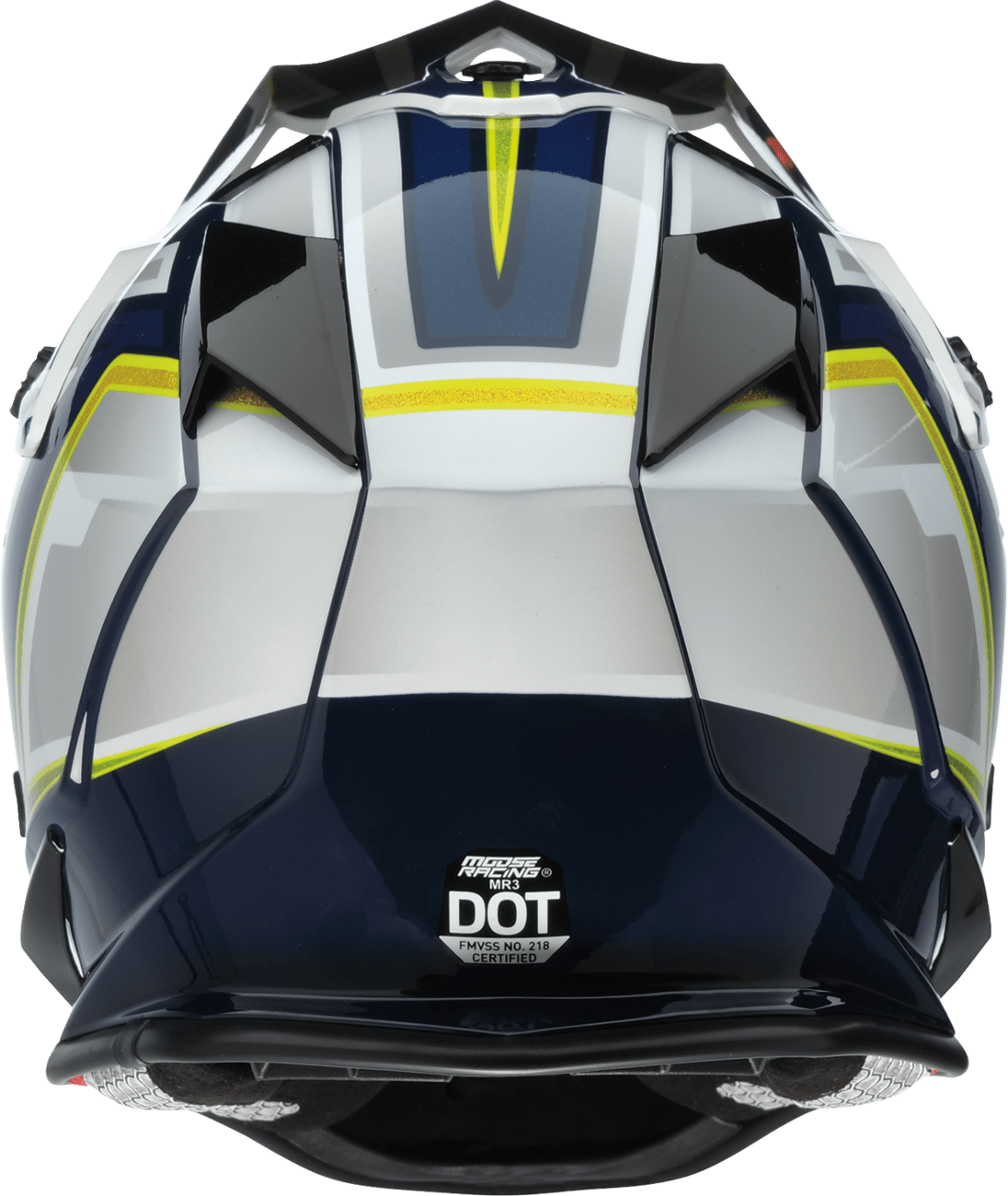 MOOSE OFFROAD MR3 Helmet F.A.F. White/Navy/Green - Kelly Motorsports