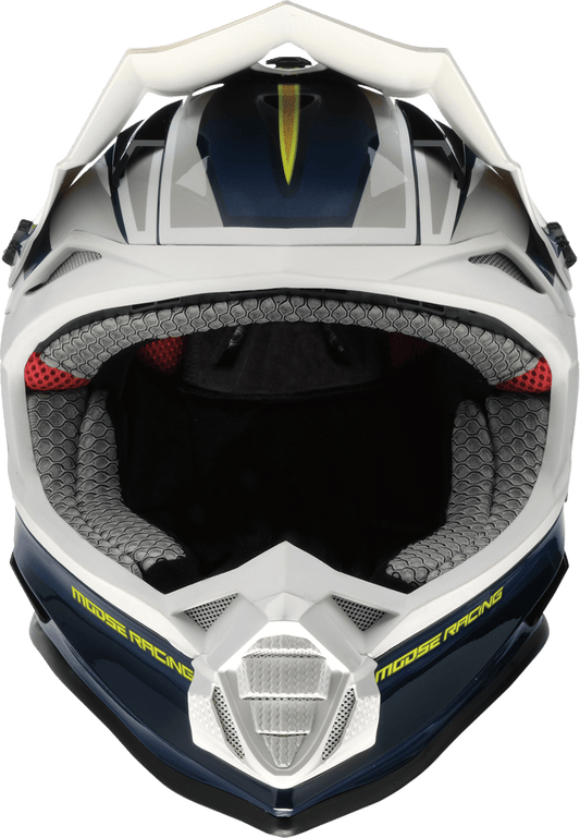 MOOSE OFFROAD MR3 Helmet F.A.F. White/Navy/Green - Kelly Motorsports