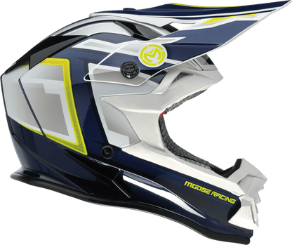 MOOSE OFFROAD MR3 Helmet F.A.F. White/Navy/Green - Kelly Motorsports
