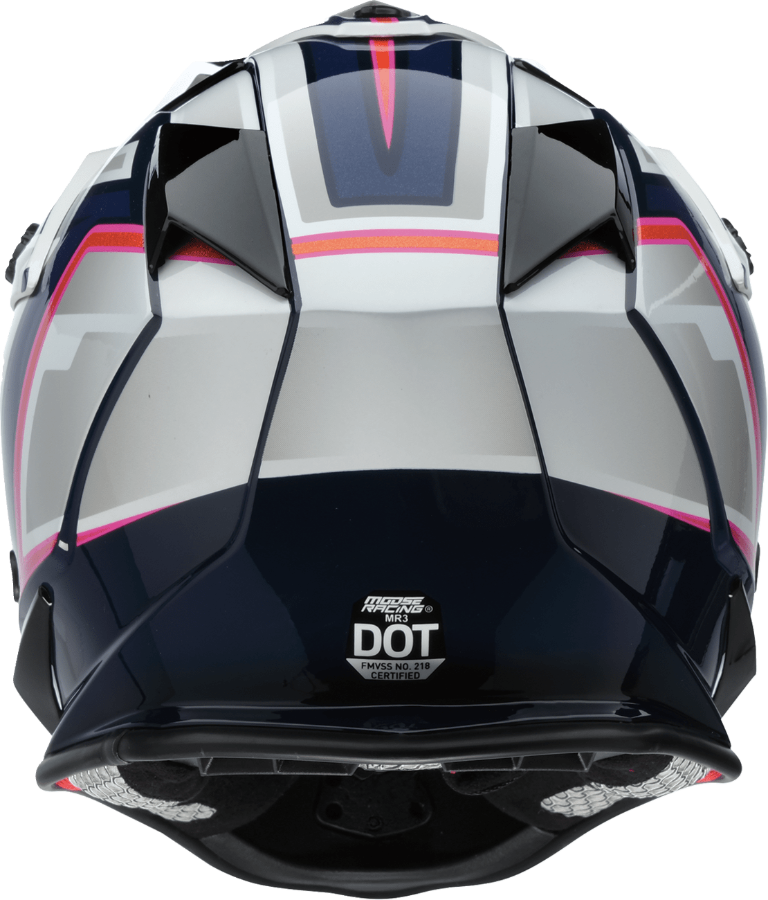 MOOSE Offroad MR3 Helmet F.A.F. White/Navy/Pink - Kelly Motorsports