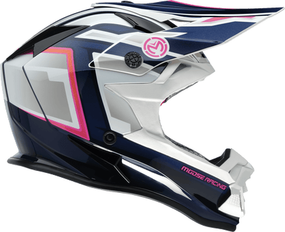 MOOSE Offroad MR3 Helmet F.A.F. White/Navy/Pink - Kelly Motorsports
