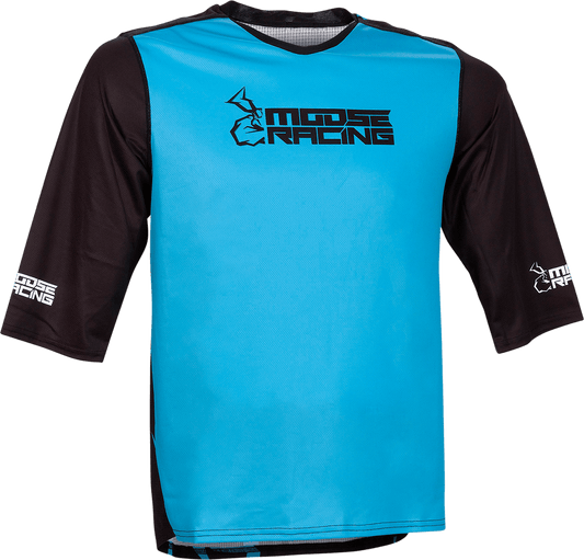 MOOSE OFFROAD MTB 3/4-Sleeve Jersey - Blue - Small (Part Number 5020-0250) - Kelly Motorsports