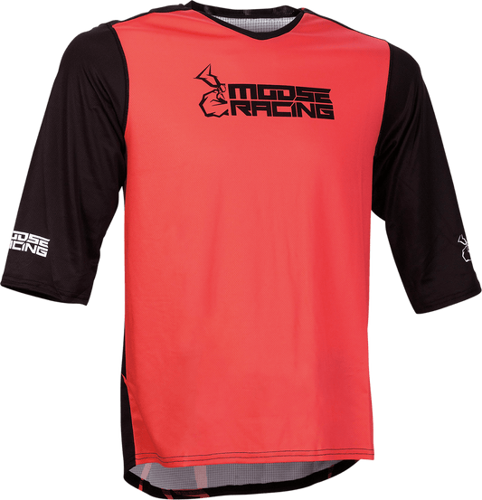 Moose Offroad MTB Jersey 3/4 Sleeve Red Medium 5020-0245 - Kelly Motorsports