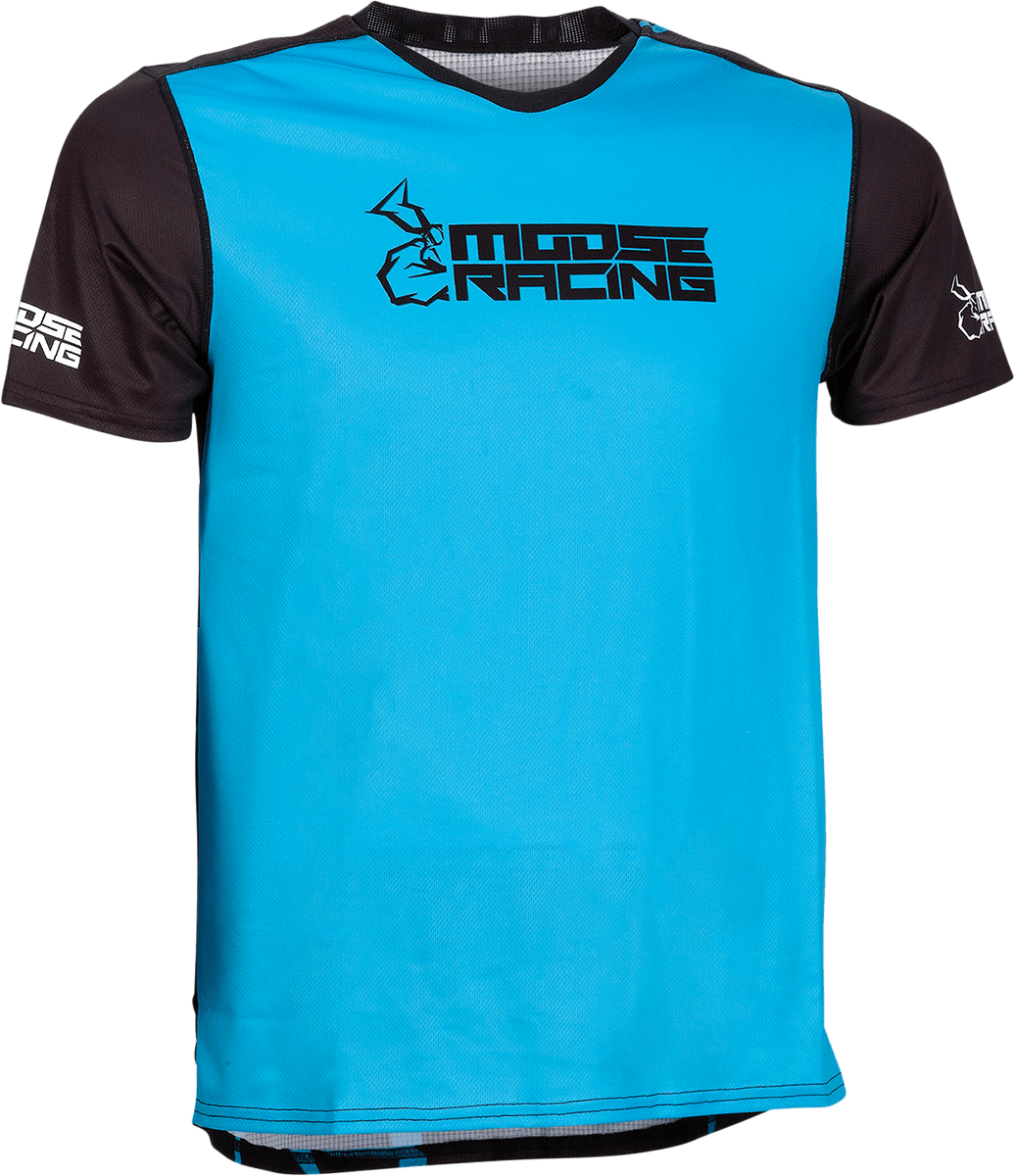 Moose Offroad MTB Short-Sleeve Jersey - Blue, Large (Part 5020-0206) - Kelly Motorsports