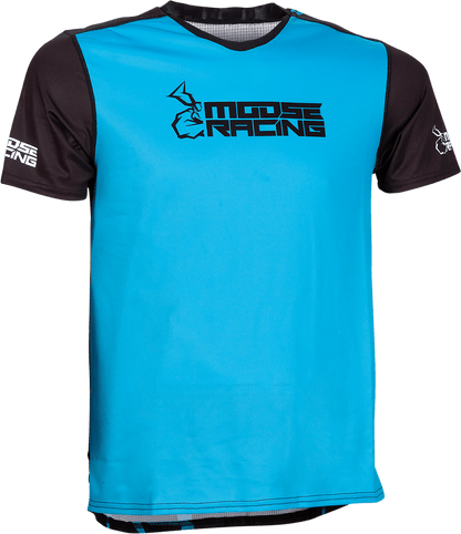 Moose Offroad MTB Short-Sleeve Jersey - Blue, Large (Part 5020-0206) - Kelly Motorsports
