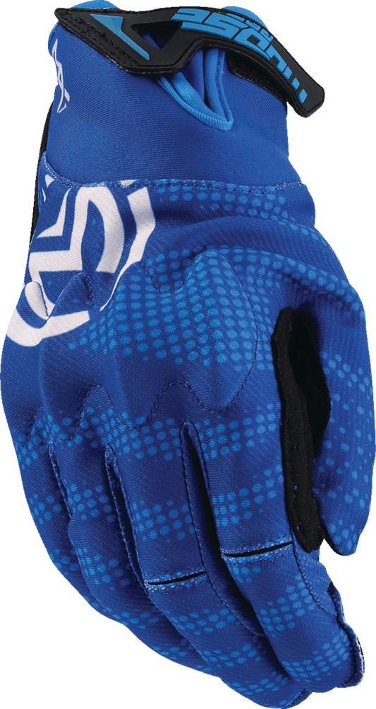 Moose Offroad MX1™ Gloves Large - Blue with D3O Impact Protection and Silicone Tacky Grips - Kelly Motorsports