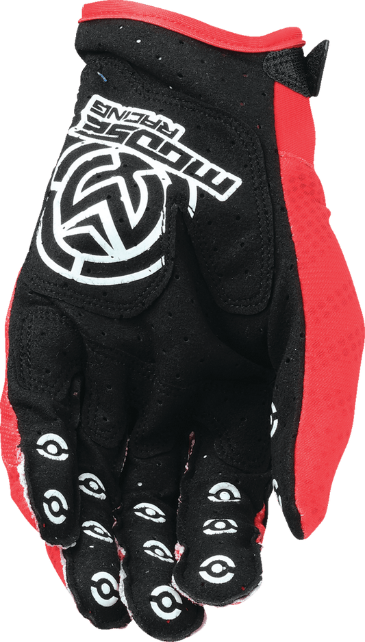 MOOSE OFFROAD MX1™ Gloves - Red, XL - Durable Impact Protection and Superior Grip - Kelly Motorsports