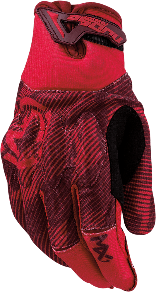 MOOSE OFFROAD MX1™ Gloves - Red/Black Large - Part 3330-7054 - Kelly Motorsports