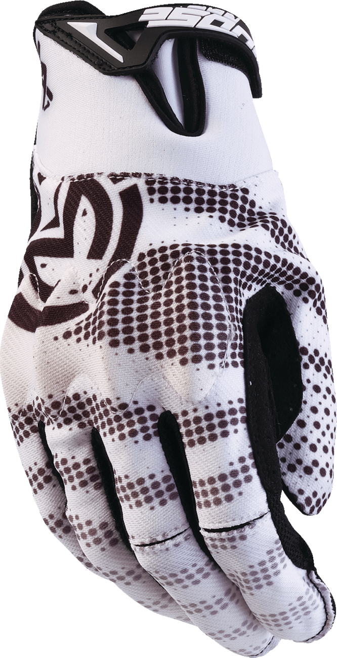 MOOSE OFFROAD MX1™ Gloves Small – White with D3O Impact Protection and Silicone Tacky Grips - Kelly Motorsports