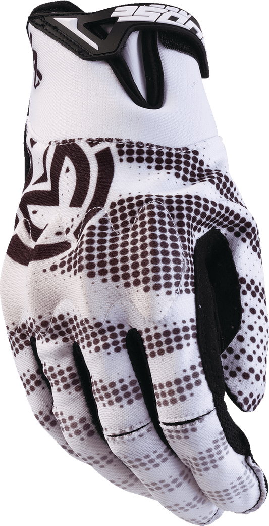 MOOSE OFFROAD MX1™ Gloves Small – White with D3O Impact Protection and Silicone Tacky Grips - Kelly Motorsports