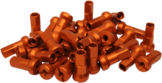 MOOSE OFFROAD MX1 Spoke Nipples - Orange, 8 Gauge, 24-Pack - Part Number 24-850 - Kelly Motorsports