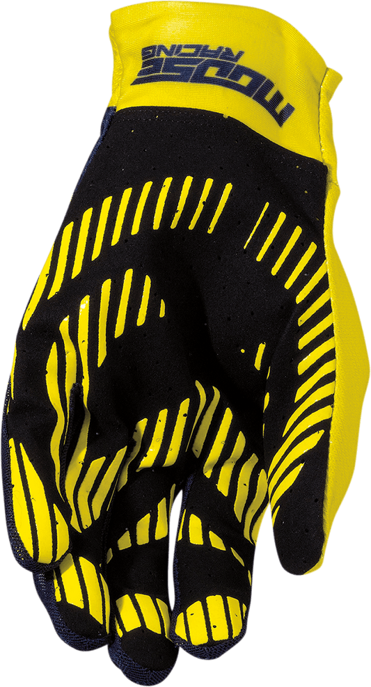 MOOSE OFFROAD MX2™ Gloves - Navy/Hi-Vis Large - Part Number 3330-7036 - Kelly Motorsports