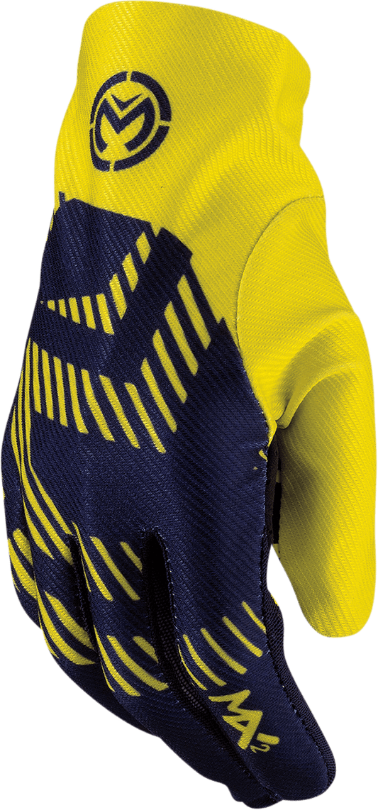 MOOSE OFFROAD MX2™ Gloves - Navy/Hi-Vis Large - Part Number 3330-7036 - Kelly Motorsports