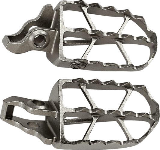 MOOSE OFFROAD ND Series Foot Pegs for Honda NDCR-5 - 17-4 Stainless Steel with Aggressive Tooth Design - Kelly Motorsports