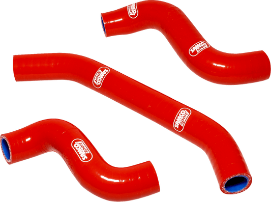 MOOSE Offroad OEM Fit Radiator Hose Kit - Red for Gas Gas, Husqvarna, KTM Part KTM-130-RD - Kelly Motorsports