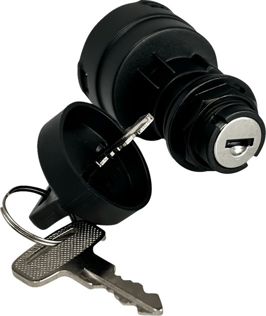 Moose Offroad Polaris Ignition Switch 100-1326-PU – OEM Replacement with Keys and Mounting Nut - Kelly Motorsports