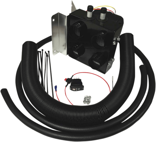 MOOSE OFFROAD Polaris Z4115 12V UTV Cab Heater Kit with Universal Radiator Hoses - Kelly Motorsports