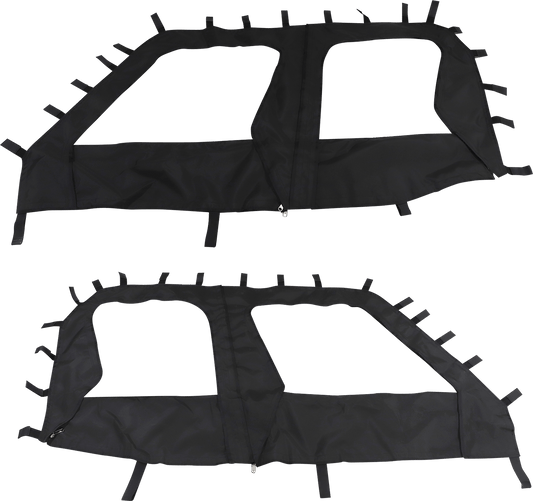 Moose Offroad PROFXTSE-11 Kawasaki Mule Side Enclosure - Black - Kelly Motorsports