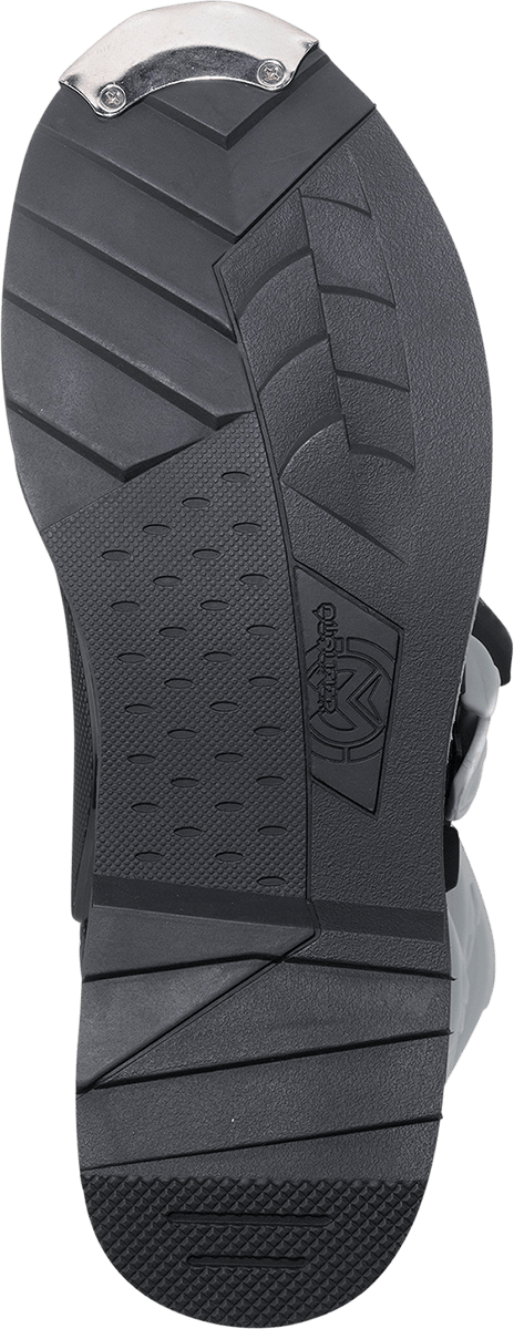 MOOSE OFFROAD Qualifier Boots Size 12 - Black and White, Part Number 3410-2604 - Kelly Motorsports