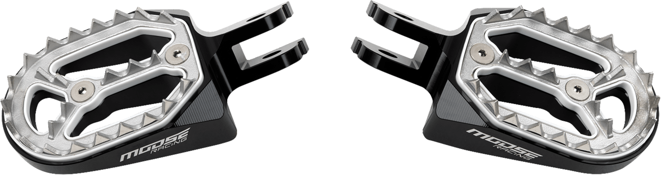 MOOSE OFFROAD Qualifier Foot Pegs for Honda NC P17-14B4B – Standard with Aggressive Claw Surface and CNC Machined Aluminum Construction - Kelly Motorsports